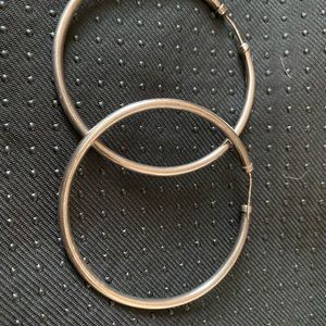 Big Sterling Silver Hoops